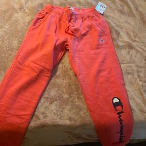 Champion womens pink Logo Joggers
